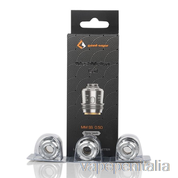 Scatola Vape Mod Geek Vape Bobine Di Ricambio Meshmellow Mm Bobine Da 0,5ohm Mm Ss Meshmellow